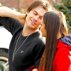 Ian-Somerhalder-Nina-Dobrev-Shop-Christmas-Trees-Video